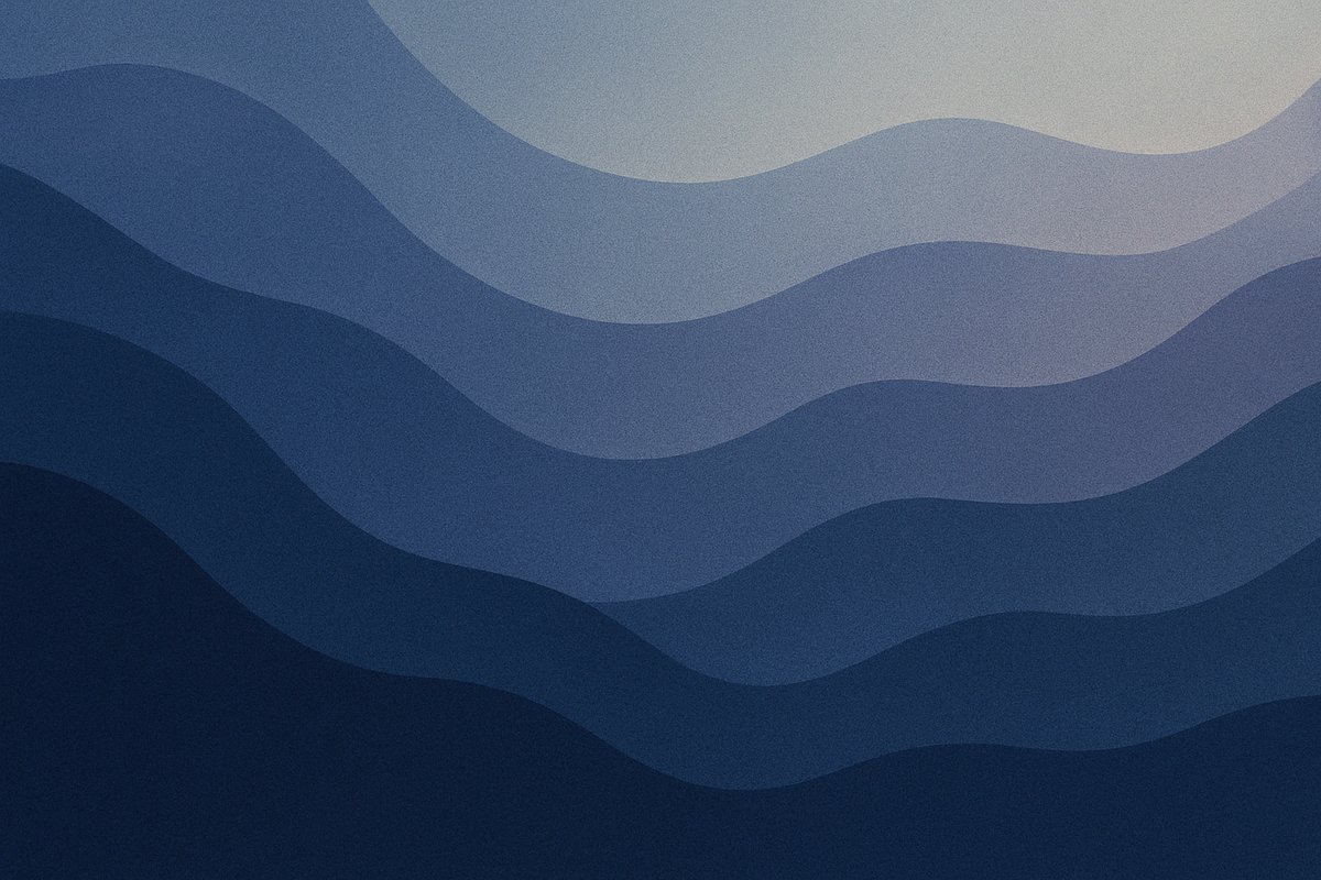 AI generated image of abstract multi-coloured waveforms.