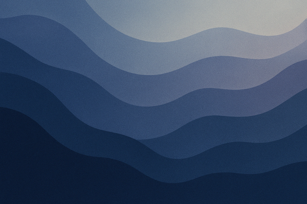 AI generated image of abstract multi-coloured waveforms.